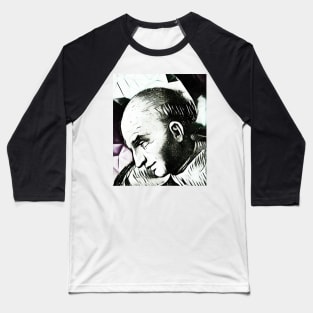 Bartolomé de las Casas Black And White Portrait | Bartolomé de las Casas Artwork 3 Baseball T-Shirt